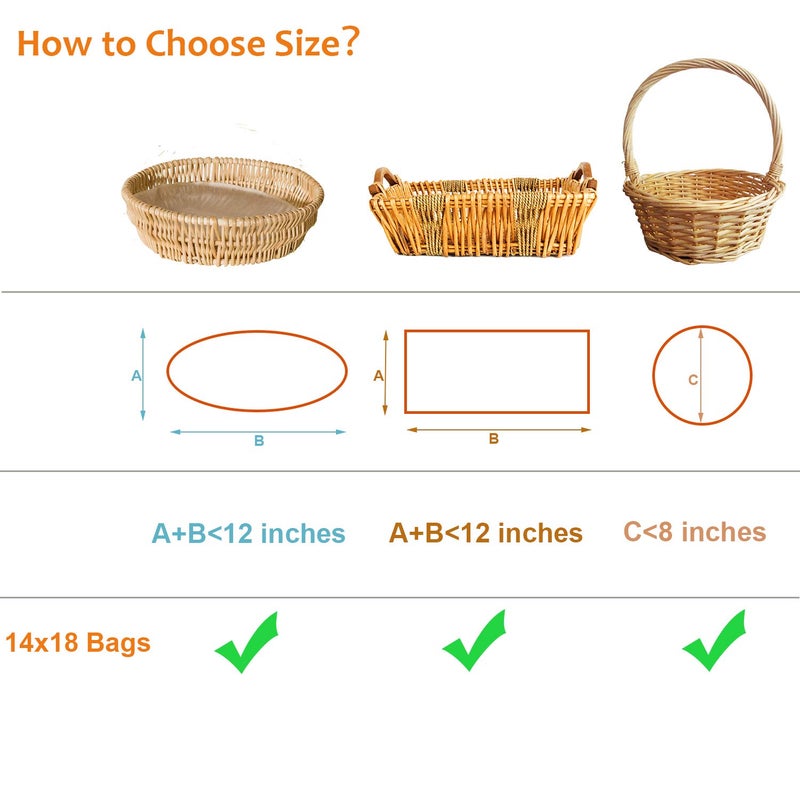 Morepack Shrink Wrap Bags for Gift Baskets,14x18 Inches PVC Heat Shrink Bags,10 Pcs - Image 4